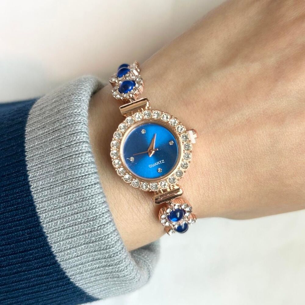 Vintage Inspired Luxury Blue Watch